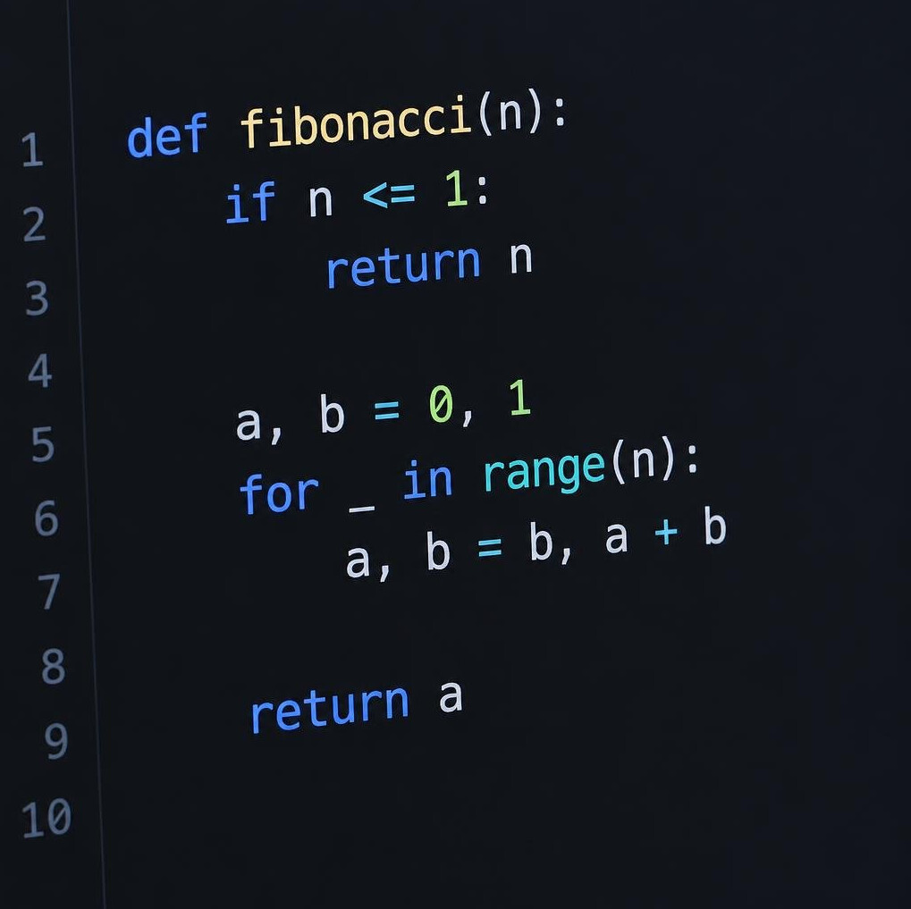 Close-up of code in a text editor