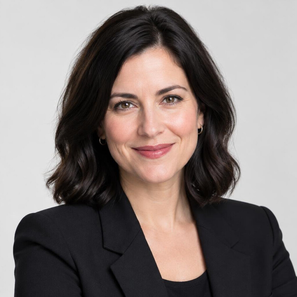 Portrait of a smiling woman in business casual clothing